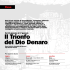il trionfo del Dio Denaro - Teatro Stabile di Genova