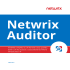 Netwrix Auditor Datasheet