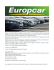 Europcar è il leader europeo nel noleggio di autoveicoli oltre che