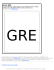 GRE TEST - ABCtribe