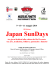 9 - 10 - 11 maggio 2014 III Edizione Japan SunDays tre giorni