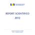 report scientifico 2012 - Istituto Nazionale Tumori
