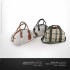 Shoulder bag: cm 41x17x26 Fabric: Knitted cotton + Real leather