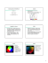 Costruzione di Interfacce Colore Modelli di colore RGB RGB