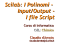 I Polinomi - Input/Output - I file Script