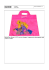 Barbie Bag. Borsa in PVC rosa con disegno. Leggermente