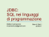 JDBC - Dipartimento di Informatica e Automazione